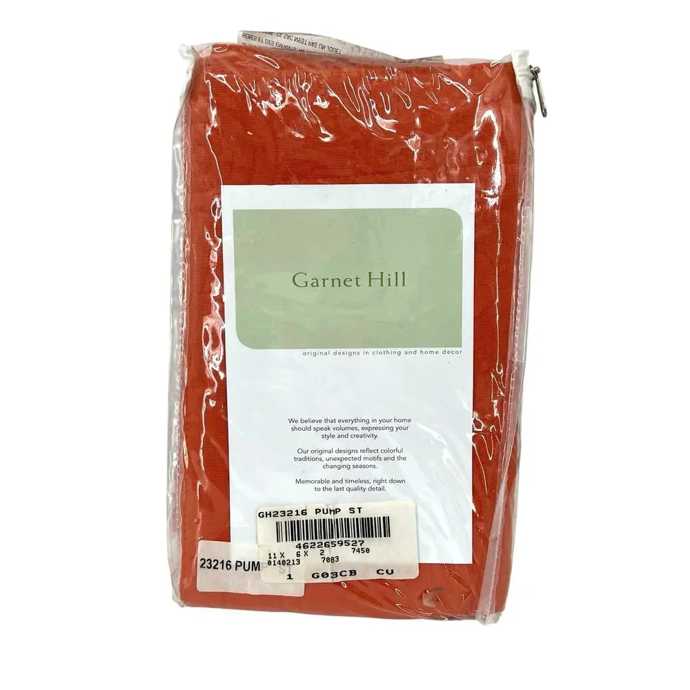 Garnet Hill orange standard pillow case